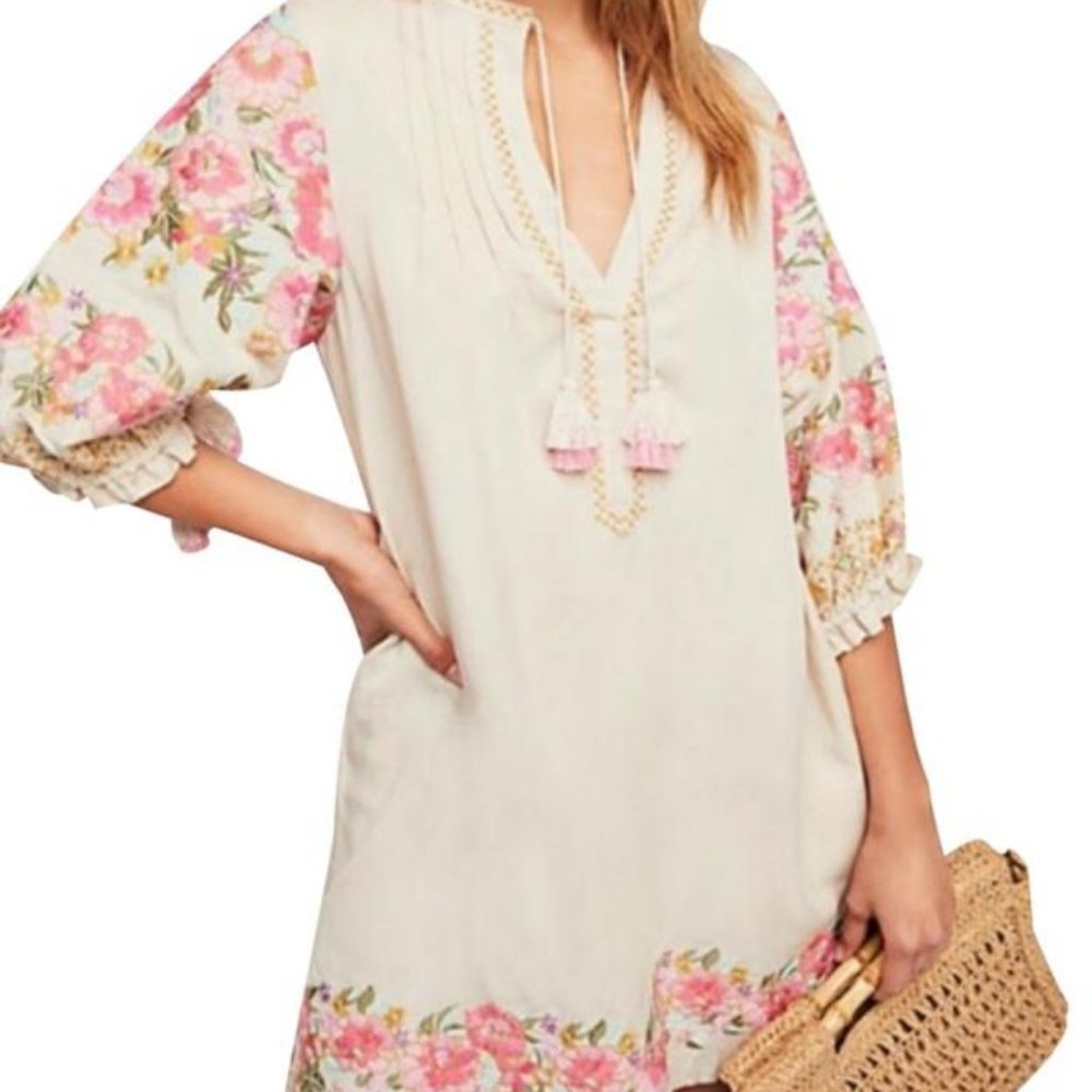 Spell & The Gypsy Cleo Embroidered Tunic Dress